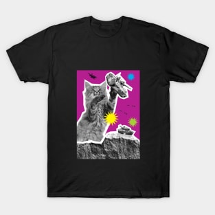 KATZILLAZ - 04 - TANK WARS - FELINE KAIJU - MONSTER CAT !!! T-Shirt